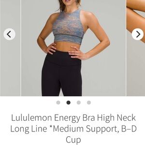 lululemon energy bra - size 6